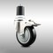 Service Caster 4 Inch 316SS Black Poly Swivel 1-3/4 Inch Expanding Stem Caster Lock Brake SCC SCC-SS316TTLEX20S414-PPUB-BLK-134 - alternate 1